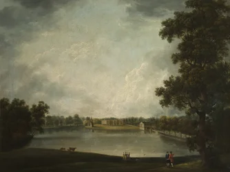 Ein Blick auf die alte Halle, Tabley, Cheshire